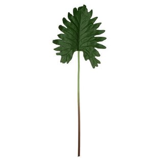 J-Line decoratie Blad - kunststof - groen - 24 stuks