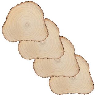 J-Line boomschijf Onregmatig Paulownia - naturel