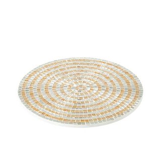 J-Line plateau Mozaiek - dienblad - glas - zilver|goud - lar