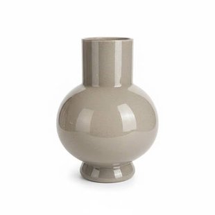 Vaas Deborah - Beige|Goud - Glas - 31x39x31cm (BxHxD)