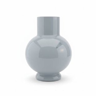 Vaas Deborah Grijs - Glas - 31x39x31cm (BxHxD)