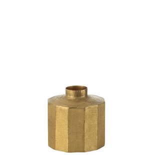 J-Line vaas Vierkant - metaal - goud - small - Ø 30 cm