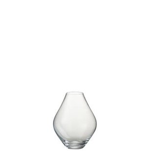 J-Line vaas Abby - glas - transparant - small - Ø 19 cm