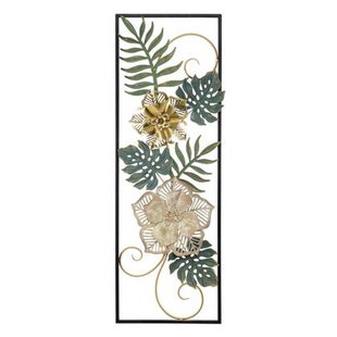 3D decoratief paneel in veelkleurig metaal 31x4x90 cm