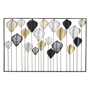 3D decoratief paneel in veelkleurig metaal 120x2,5x78,5 cm