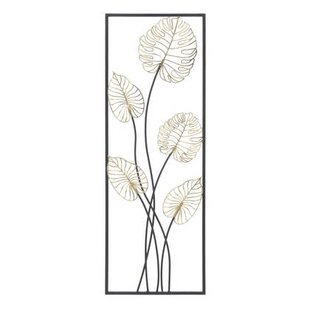 3D decoratief paneel in veelkleurig metaal 31x2,5x90 cm