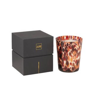 J-Line geurkaars Noa - glas - rood|mix - medium - 68U