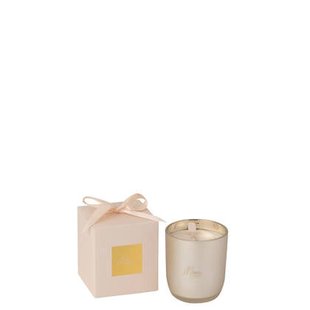 J-Line geurkaars Merci - beige - small - 35U