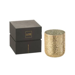 J-Line geurkaars Luxuria - Vanilla Escape - glas - goud - la