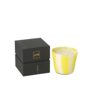 J-Line geurkaars Noa Strepen - geel - small - 50U