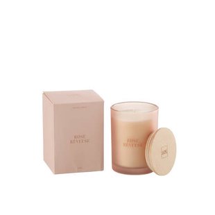 J-Line geurkaars Accords Essentiels - Rose Rêveuse - roze -