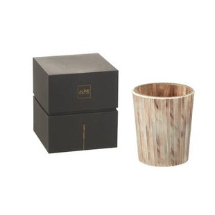 J-Line geurkaars Noa - Tender Rose - glas - roze - medium - 55U