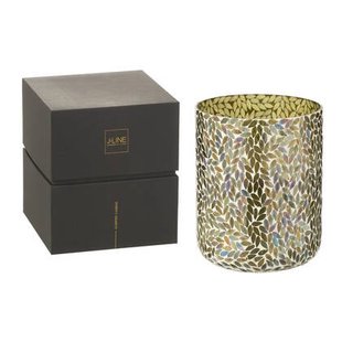 J-Line geurkaars Tender Rose - wax - groen - XL - 150U