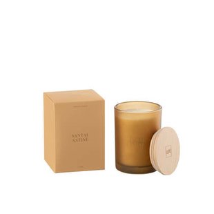 J-Line geurkaars Accords Essentiels - Santal Satiné - geel - 38U
