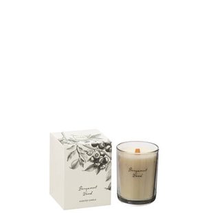 J-Line geurkaars Bergamot Hout - large - 50U