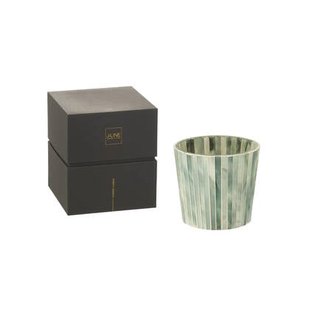 J-Line geurkaars Noa - Seaside Bliss - glas - lichtblauw - small - 45U