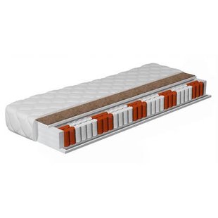 Meubella - Matras Felix - Pocketvering 7 zones met kokos - 180x200 cm