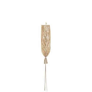 J-Line gedroogde Bladeren - jute - naturel - small