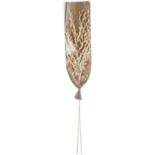 J-Line gedroogde Bladeren - jute - naturel - large