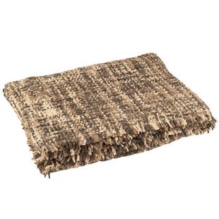 J-Line plaid Tweed - katoen - bruin|beige - 180 x 130 cm