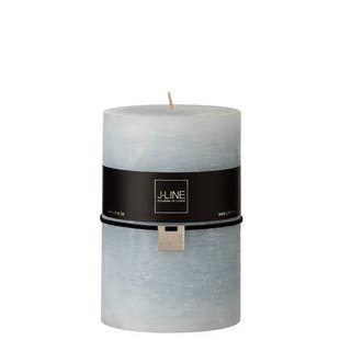 J-Line cilinderkaars - lichtblauw - extra large - 110U - 6 stuk