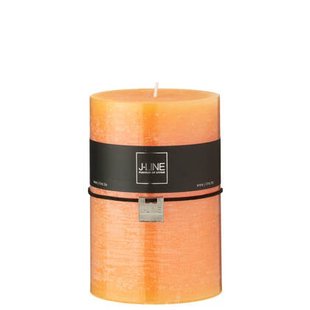 J-Line cilinderkaars - lichtoranje - extra large - 95U