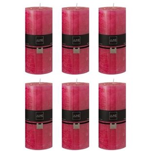 J-Line cilinderkaars - fuchsia - XXL - 150U - 6 stuks