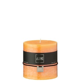 J-Line cilinderkaars - lichtoranje - 64U