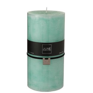 J-Line cilinderkaars - aqua - XXL - 150U - 6 stuks