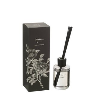 J-Line geurolie Walk in the Woods - Kardemom Limoen - zwart - 180 ml