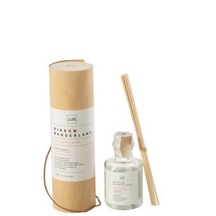 J-Line geurolie + stokjes - Window Wanderland - transparant - small