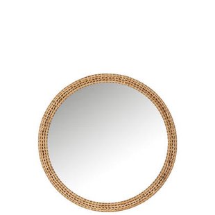J-Line spiegel Rond - spar|glas - naturel - Ø 75 cm