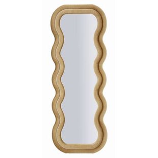 Wandspiegel met gouden fluwelen lijst 60x6x160 cm