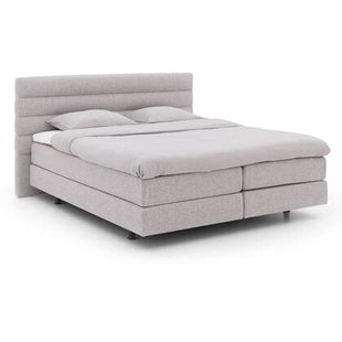 Goossens Boxspring Quatro inclusief topper - grijs - 180 x 210 cm