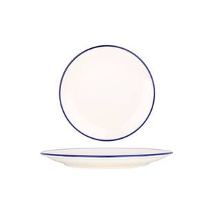 Rinart Gebaksbord - Blue Edge - Porselein - 21 cm - set van 6