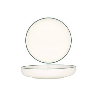 Rinart Diep bord - Blue Edge - Porselein - 17 cm (410cc) - set van 6