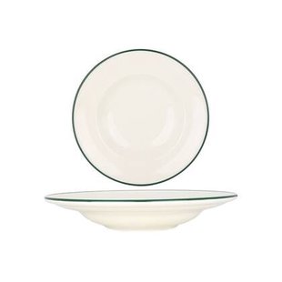 Rinart Pastabord - Green Edge - Porselein - 27 cm (400cc) - set van 2