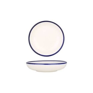 Rinart Serveerschaal - Blue Edge - Porselein - 10 cm - set van 2