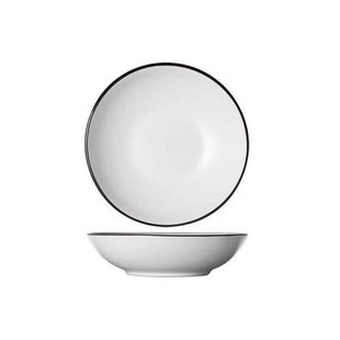 Cosy & Trendy Diepe Borden Speckle Wit ø 20 cm - 6 stuks