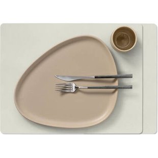 LIND DNA Placemats Nupo - Leer - Linen - 45 x 35 cm - 2 Stuks