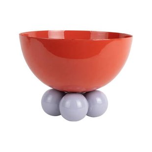 Present Time - Schaal Double Funky Large - bright red w. soft purple