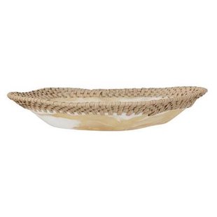 MUST Living Bowl Da Vinci ORGANIC,±7xØ44 cm, resin brown|white and...