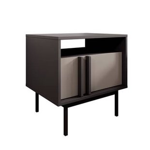 Meubella - Antigo - Nachtkastje - Beige|Antraciet