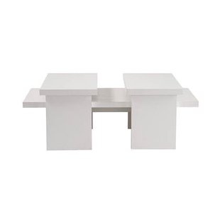 Giga Meubel - Salontafel Rechthoek Wit - 110x45x42cm - Sanctuary