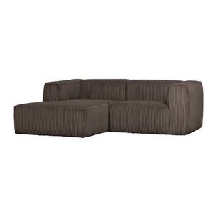 WOOOD Bean Chaise Longue Bank Links - Ribstof - Mud - 73x254x178