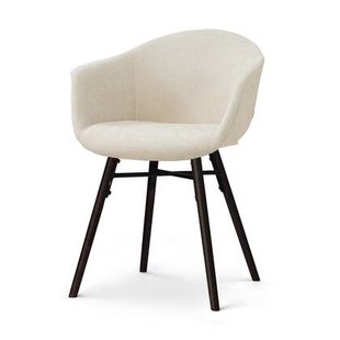 Nolon Nena-Otis Eetkamerstoel Cotton Beige - Zwarte Houten Poten