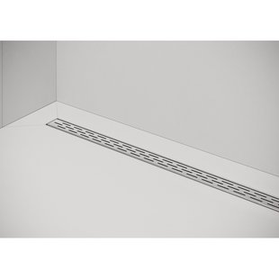 Easy Drain Compact FF afvoergoot enkele plaat met zijuitloop 6x80cm 50mm RVS edcomff800-50