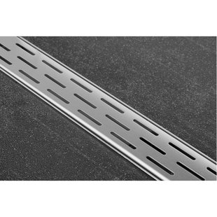 Easy Drain Compact afvoergoot enkele plaat met zijuitloop 6x90cm 30mm RVS edcom900-30