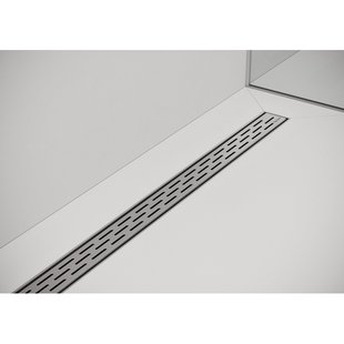 Easy Drain Compact afvoergoot 6x80cm enkele plaat met zijuitloop 50mm RVS edcom800-50