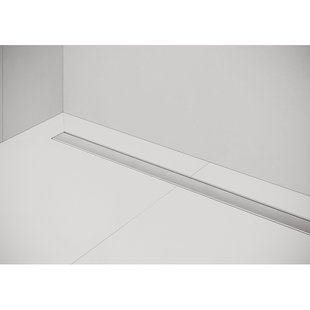 Easy Drain Compact 30 FF zero douchegoot enkele plaat met zijuitloop 6x90cm RVS edcomffz900-30